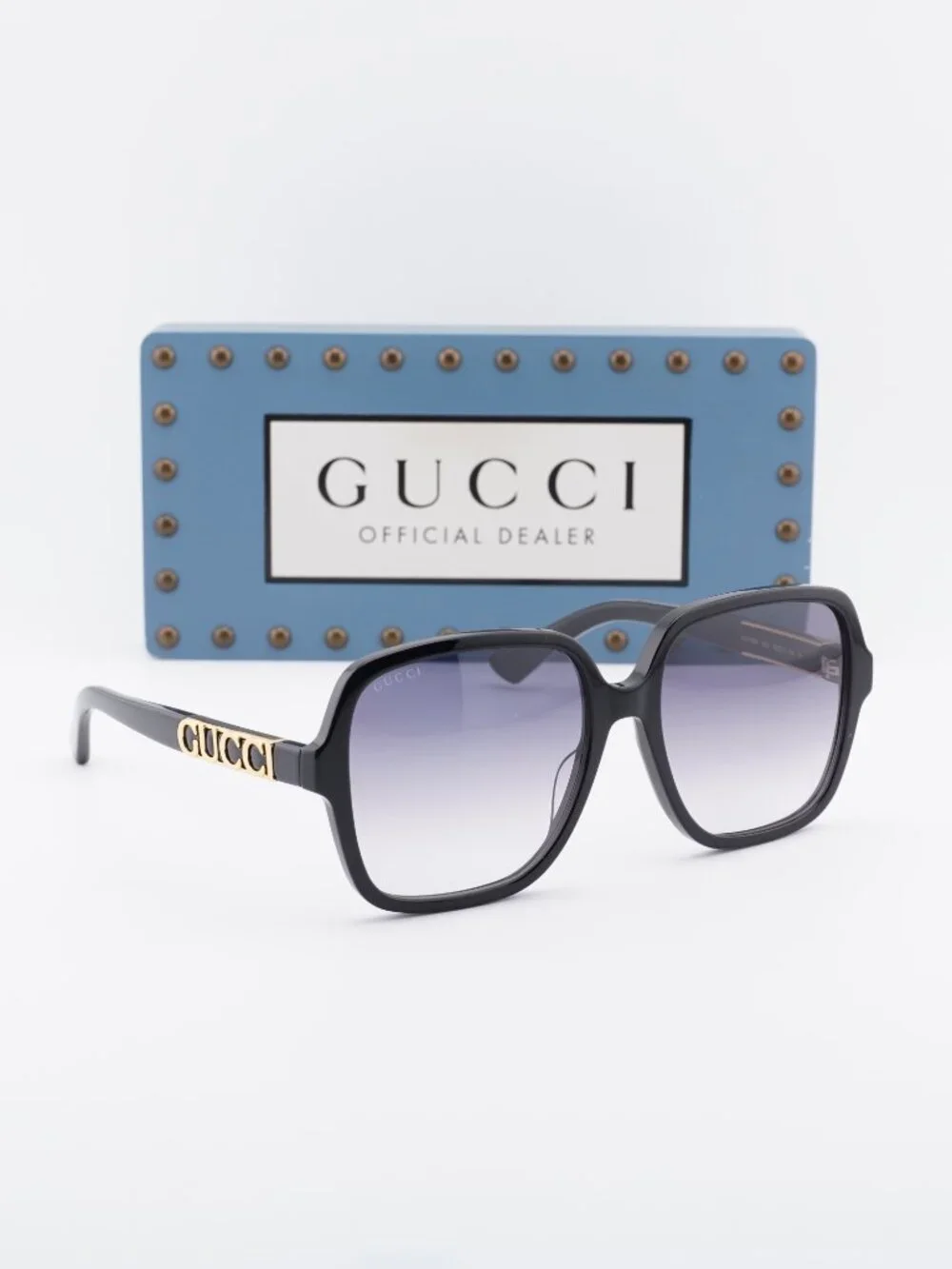 Gucci GG1189S 002 Square Sunglasses - Black / Grey Gradient